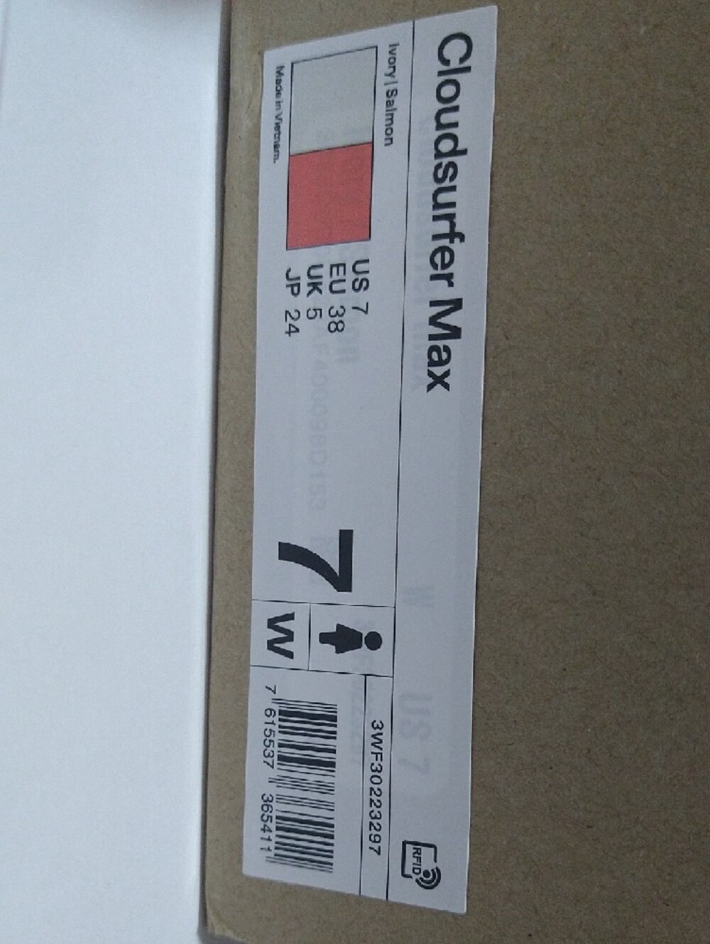 Last Chance!! Ivory Salmon Cloudsurfer Max On Running Women's Sneakers - Picture 5 of 9